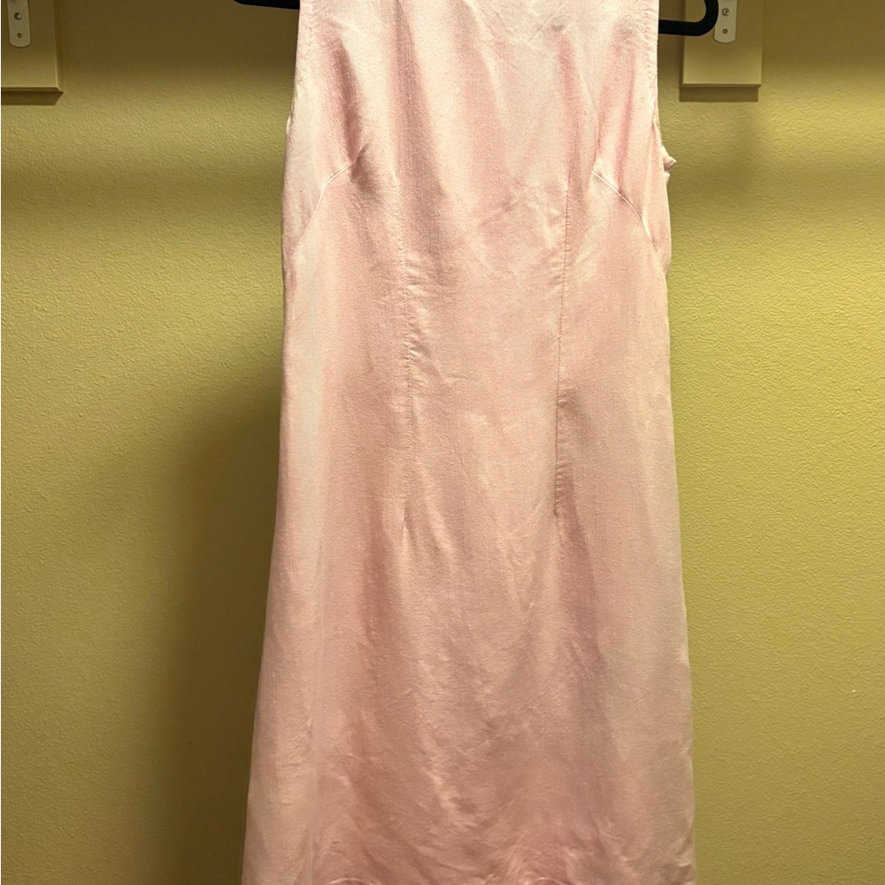 Retro Pink Sleeveless Dress